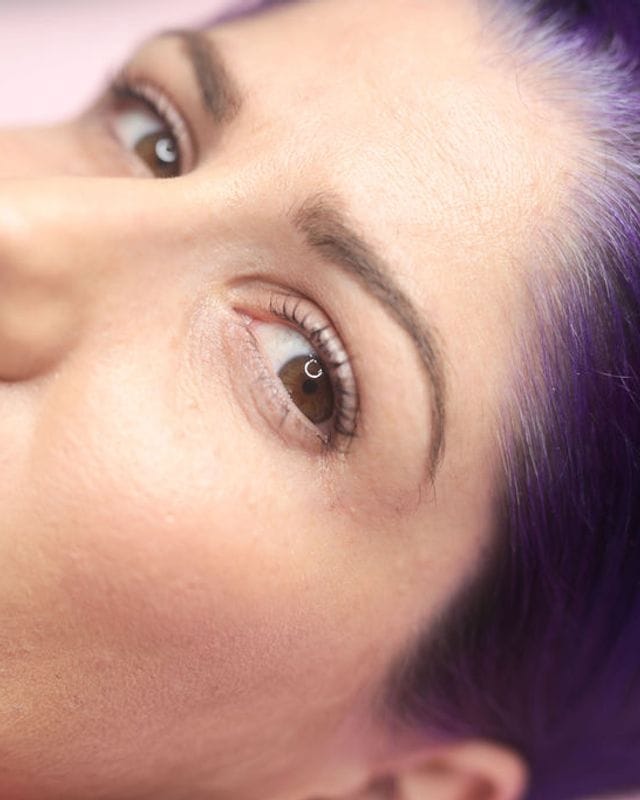 Close-up of a lash lift result at Rejuvia, Stratford Cairns